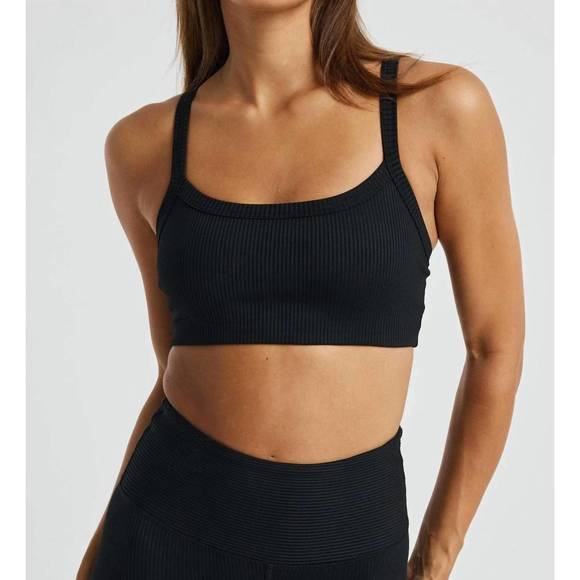 NEW YEAR OF OURS ribbed bralette 2.0 in black - Picture 1 of 3